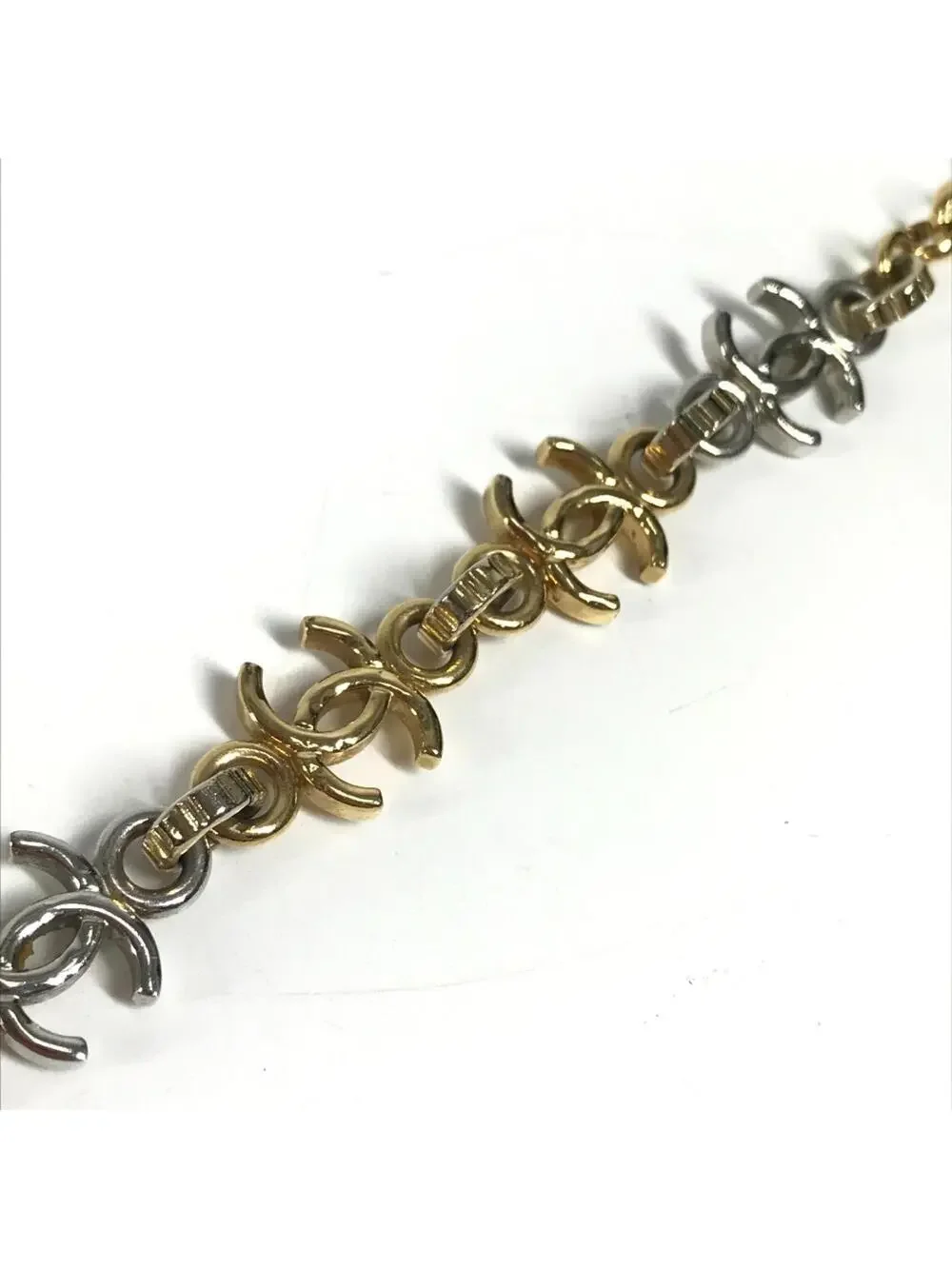Chanel Cc Logo Chain Bracelet Gold-Tone #327636C13B